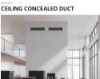 LG VRF Indoor units Ceiling Concealed Duct